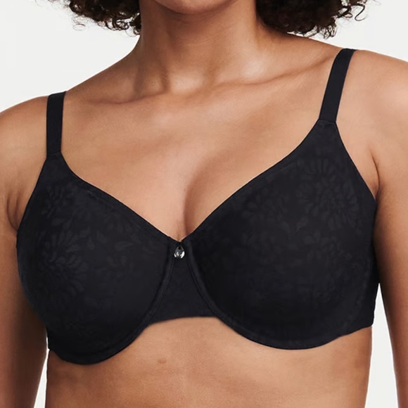 Chantelle Comfort Chic Back Shaping Minimizer Bra Black 38DDDD - Picture 1 of 8